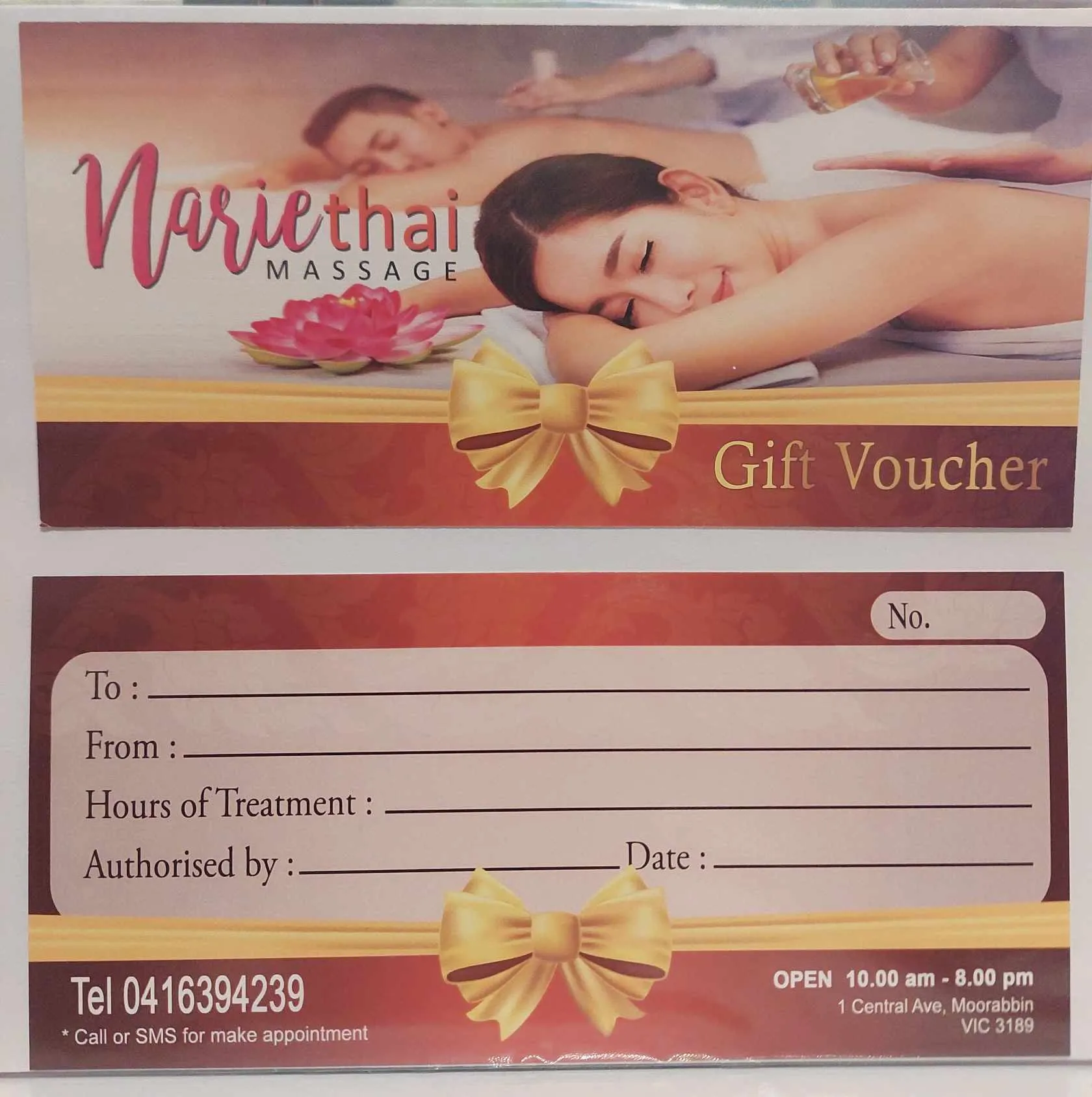 Gift Vouchers available Gift Vouchers available